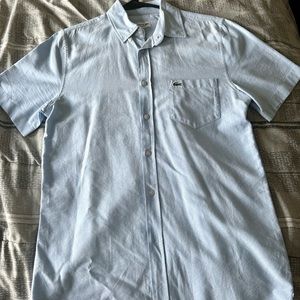 Lacoste Men’s Regular Fit Button Down T-Shirt - S